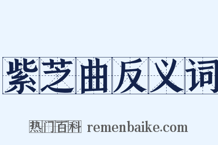 紫芝曲反义词是什么意思的图片